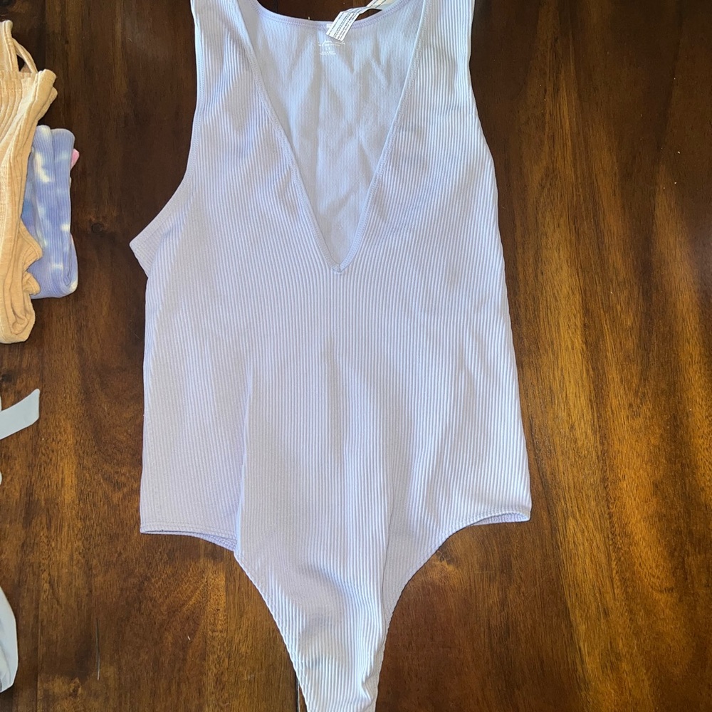 Urban Outfitters Sky Blue/purple Womens Bodysuit